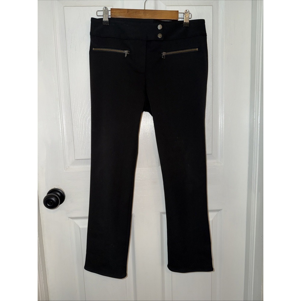 Veronica Beard Women Size 6 Black Metro Kick Flare Stretch Ankle Business Pants